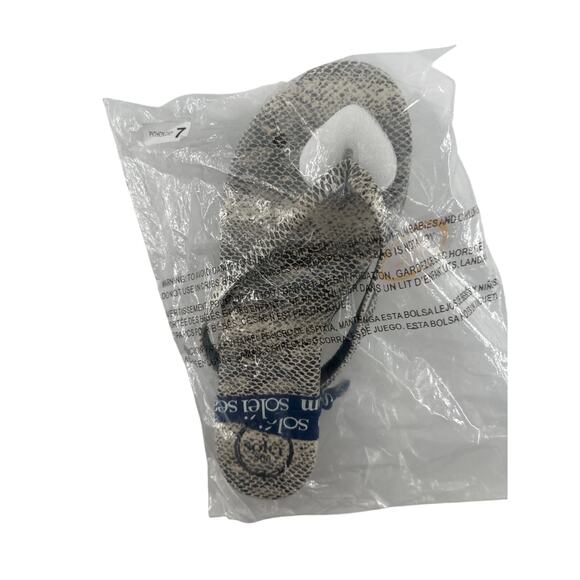 Solei Sea Women's Python Gray Flip Flop Sandals Size 7 - Picture 2 of 8